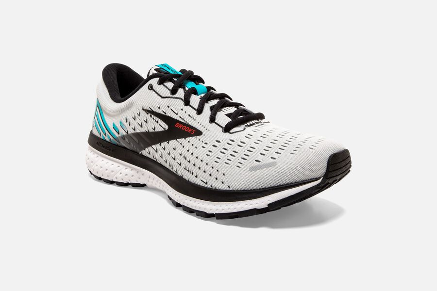 Brooks Ghost 13 Road Running Shoes Mens - Grey/Black - KEGTR-0426